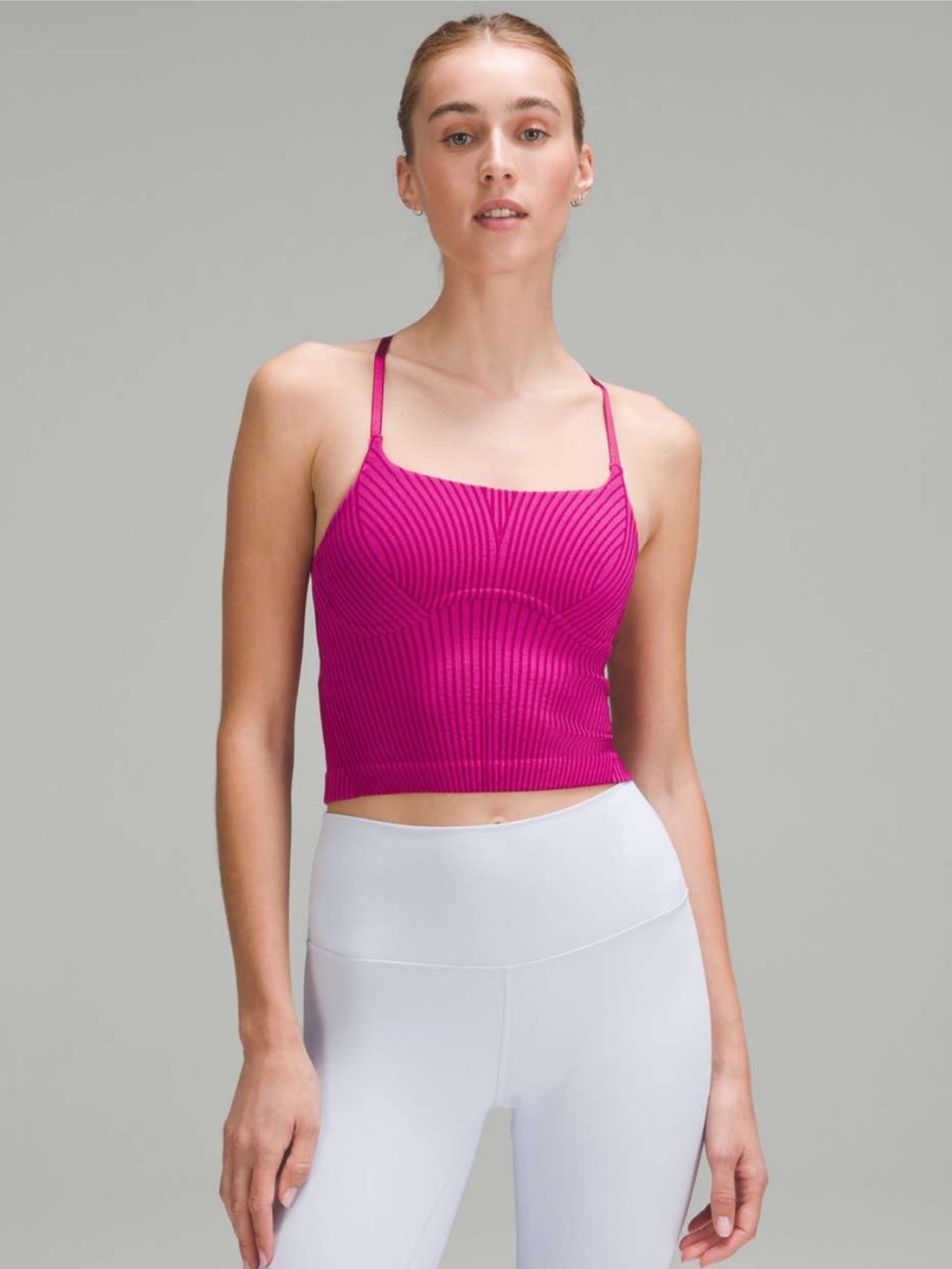 Lululemon Strappy seamless yoga shelf tank